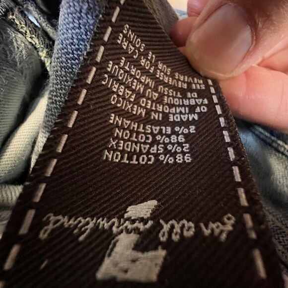 7 For All Mankind Womens Standard Straight Leg Jeans Blue Medium Wash Size 34x28 - Picture 5 of 7